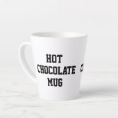 Dein Name Heiße Schokolade Tasse (Linke Ecke)