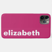 Dein Name Hot Pink Case-Mate iPhone Hülle (Rückseite (Horizontal))