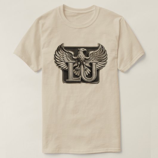 Dein Name ist Lu und hier ist dein Adler Design T-Shirt (Design vorne)