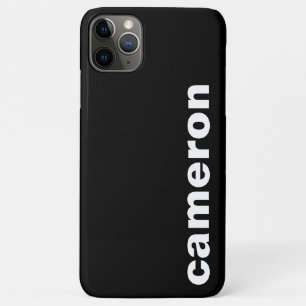 Dein Name Modern Schwarz Case-Mate iPhone Hülle
