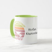 dein Name personalisierbares Design Gärtner Tasse (Vorderseite Links)