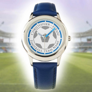 Dein Name plus Name der Fußballmannschaft Uhr