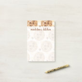 Dein Name | Schokolade Chip Cookies Post-it Klebezettel (Auf Schreibtisch)