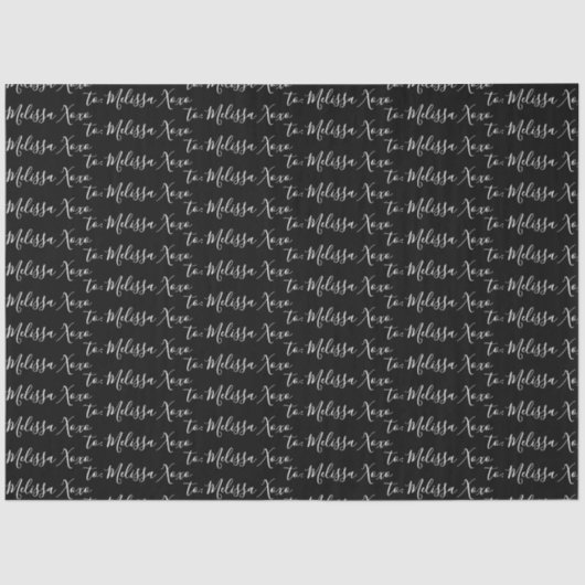 Dein Name Seidenpapier (Vorderseite)