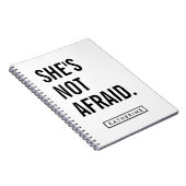 Dein Name | Sie hat keine Angst Notizblock (Rechte Seite)