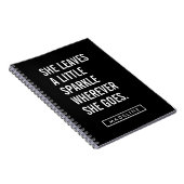 Dein Name | Sie Verlasse ein bisschen Sparkle Notizblock (Rechte Seite)