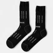 DEIN NAME Socken (Linkes Detail)