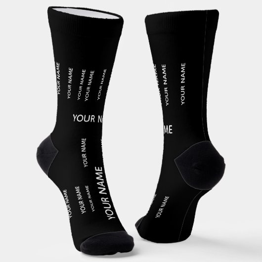 DEIN NAME Socken (Gewinkelt)