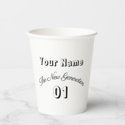 "Dein Name" - The New Generation 01 - Pappbecher (Vorderseite)