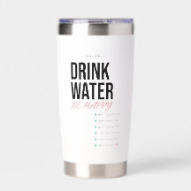 Dein Name Trinke Wasser Sei Glücklich Pastell Zeit