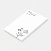 DEIN NAME | vom Schreibtisch der Schmetterlingsmüh Post-it Klebezettel (angewinkelt)