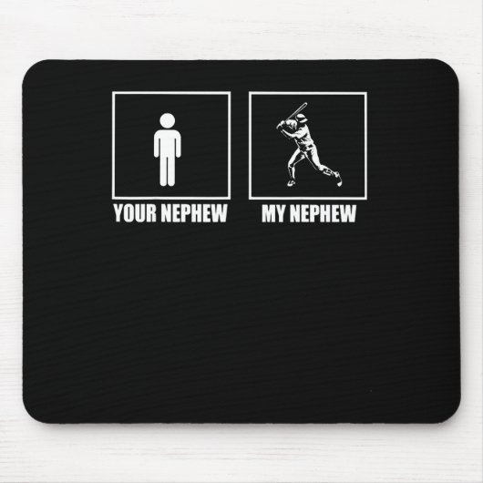 Dein Neffe Mein Neuer Phew Baseball Mousepad (Vorne)