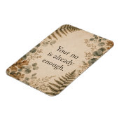 Dein Nein ist genug Grenzen Botanischer Spruch Magnet (Linke Seite)