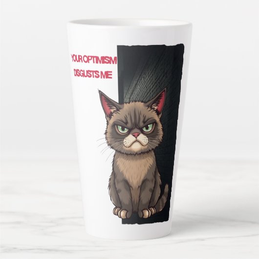 Dein Optimismus widert mich Milchtasse (Vorderseite)