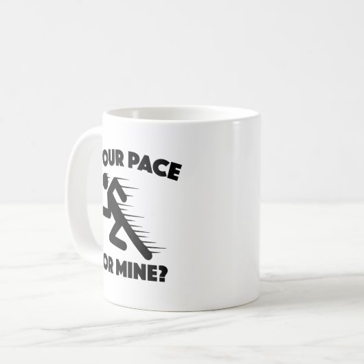 Dein Pace oder meins? Kaffeetasse (Vorderseite Links)