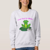 Dein Pad oder Meins? Frauen Hellgrau Sweatshirt (Vorderseite)