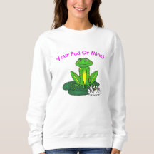 Dein Pad oder Meins - Frauen Langarmshirt weiß