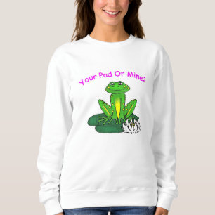 Dein Pad oder Meins - Frauen Langarmshirt weiß Sweatshirt