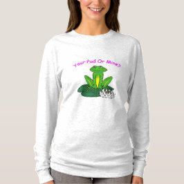 Dein Pad oder Meins? Frauen Leichtgrau Langarmshir T-Shirt