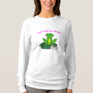 Dein Pad oder Meins? Frauen Leichtgrau Langarmshir T-Shirt