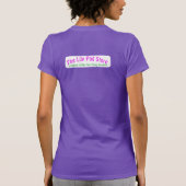 Dein Pad oder Meins Frauen Lila T-Shirt (Rückseite)