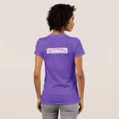 Dein Pad oder Meins Frauen Lila T-Shirt (Schwarz voll)