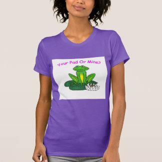 Dein Pad oder Meins Frauen Lila T-Shirt