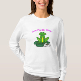 Dein Pad oder Meins - Frauen Weiß Langarm T-Shirt