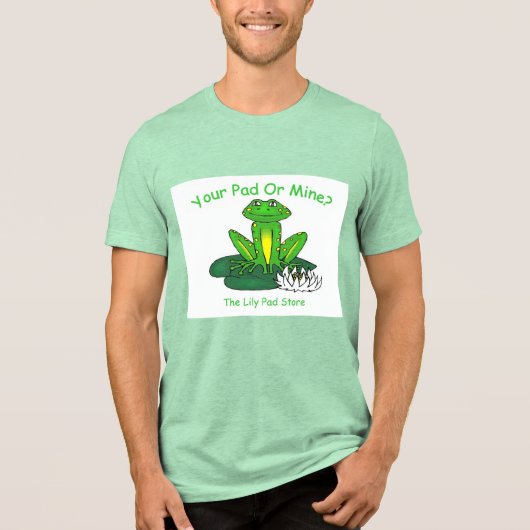 Dein Pad oder Meins - Herren Hellgrün Tri-Blend Shirt (Vorderseite)