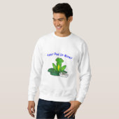 Dein Pad oder Meins - Männerweiß Sweatshirt (Vorne ganz)