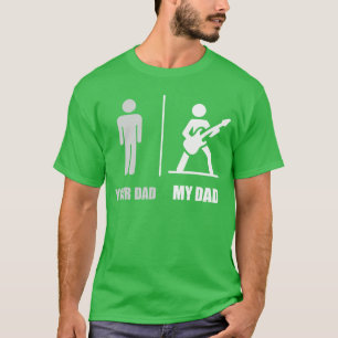 Dein Papa Mein Papa Gitarre Lustig Rock Musikspiel T-Shirt