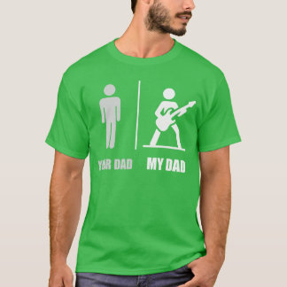 Dein Papa Mein Papa Gitarre Lustig Rock Musikspiel T-Shirt