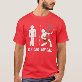 Dein Papa Mein Papa Lustiger Vater Musik Gitarre S T-Shirt