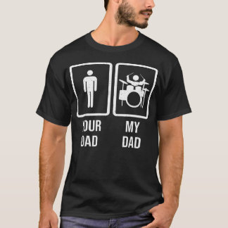 Dein Papa Mein Papa - Schlagzeuger Drum Spieler T-Shirt