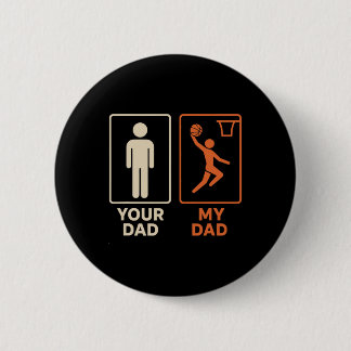 Dein Papa Mein Papa Sketll Dunk Tochter Sohn Vater Button