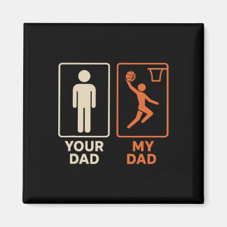 Dein Papa Mein Papa Sketll Dunk Tochter Sohn Vater Magnet