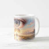 Dein Pfad Visionäres Auge Becher Kaffeetasse (VorderseiteRechts)