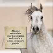 Dein Pferd hört und riecht | Cowboy Wisdom Steinuntersetzer