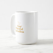 Dein Potenzial Ist Endlos Dove Gold Motivation Kaffeetasse (Vorderseite Links)