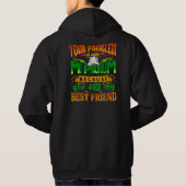 dein Problem ist auch mein Problem Hoodie (Rückseite)