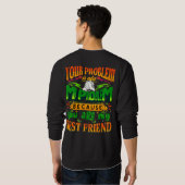 dein Problem ist auch mein Problem Sweatshirt (Schwarz voll)