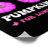 Dein Pumpkins Brustkrebs-Bewusstsein Halloween Wo Poster (Ecke)