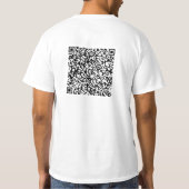 Dein QR-Code-Scan-Info-Modernes-personalisiertes-T T-Shirt (Rückseite)