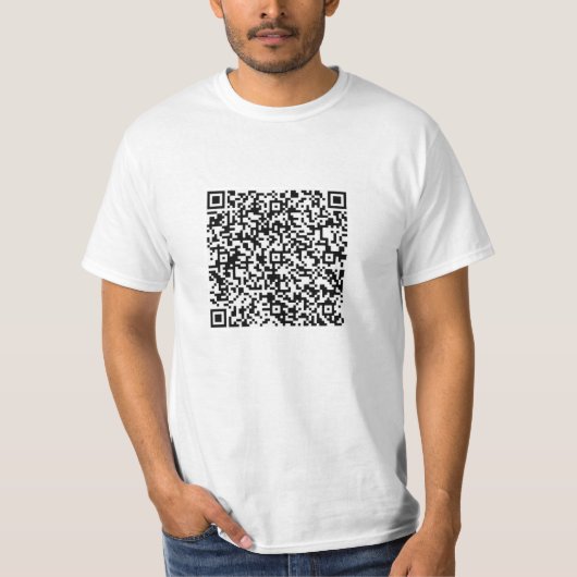Dein QR-Code-Scan-Info-Modernes-personalisiertes-T T-Shirt (Vorderseite)