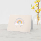 Dein Regenbogen kommt als Geschenktasche Karte (Gelbe Blume)