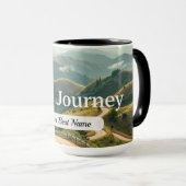 Dein Reiseweg Tasse Benutzerdefiniert (VorderseiteRechts)