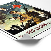 Dein Rotes Kreuz ist an seiner Seite Poster (Ecke)