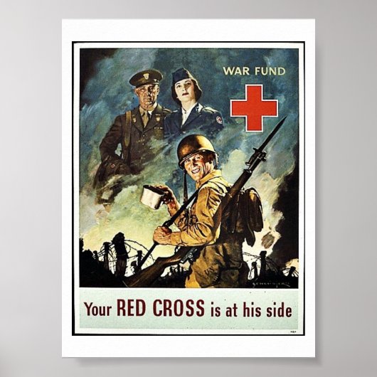 Dein Rotes Kreuz ist an seiner Seite Poster (Vorne)