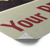 Dein Rotes Kreuz ist an seiner Seite Poster (Ecke)