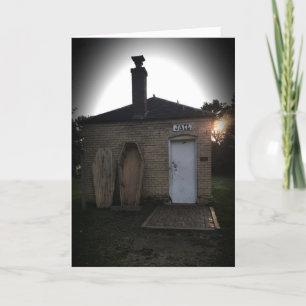 "Dein Sarg wartet" Hallowe’en Card Karte